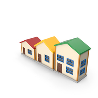 Cartoon Houses Growing Investments PNG & PSD Images