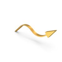 Growth Directional Curved Arrow Icon PNG & PSD Images