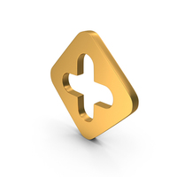 Medical Cross In Diamond Symbol PNG & PSD Images