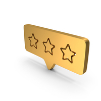 Star Rating Chat Bubble Three PNG & PSD Images