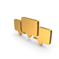 Three Chat Bubble Web Symbol PNG & PSD Images