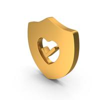 Tick Correct Mark Heart Shield Acceptance PNG & PSD Images