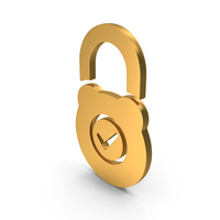 Check Tick Mark Lock Icon PNG & PSD Images