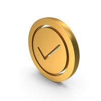 Circle With Tick Mark Symbol PNG & PSD Images