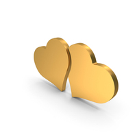 Double Heart Side By Side Design PNG & PSD Images