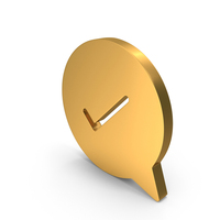 Tick Mark Chat Bubble Symbol PNG & PSD Images