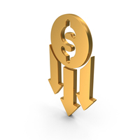 Dollar Loss Down Arrows PNG & PSD Images