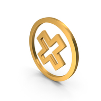 Cross In Circular Frame Icon PNG & PSD Images