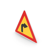 South Korean Sign Right Curve PNG & PSD Images