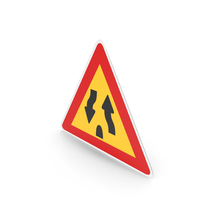 South Korean Sign End of Dual Carriageway PNG & PSD Images