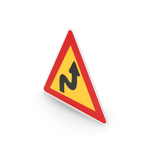South Korean Double Bend, The First To The Right Sign PNG & PSD Images
