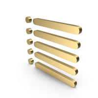 List Icon Gold PNG & PSD Images