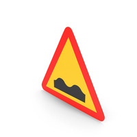 Spanish Sign Uneven Road PNG & PSD Images