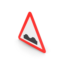Spanish Sign Uneven Road PNG & PSD Images