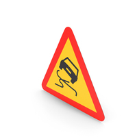 Spanish Sign Slippery Pavement PNG & PSD Images