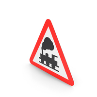 Spanish Sign Railroad Crossing with no Barriers PNG & PSD Images