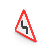 Spanish Ssign Dangerous Curves to the Left PNG & PSD Images