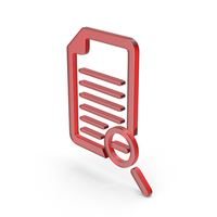 Glass Page Zoom Out Symbol PNG & PSD Images