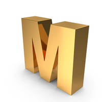 Gold M PNG & PSD Images