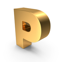 Gold P PNG & PSD Images