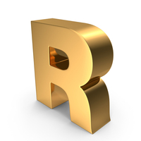 Gold R PNG & PSD Images