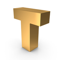 Gold T PNG & PSD Images