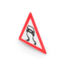 Turkish Sign Slippery Road When Wet PNG & PSD Images