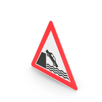 Turkish Sign Road Ends In Sea Or River PNG & PSD Images