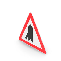 Turkish Sign Merging Traffic on Left PNG & PSD Images