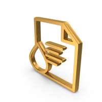 Gold Blood Test Document Icon PNG & PSD Images