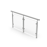 Silver Glass Railing PNG & PSD Images