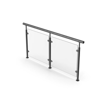 Black Glass Railing PNG & PSD Images