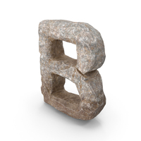 Rock Letter B PNG & PSD Images