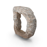 Rock Letter D PNG & PSD Images