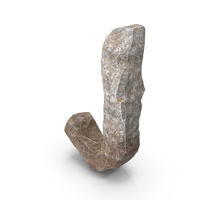 Rock Letter J PNG & PSD Images