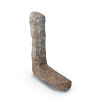 Rock Letter L PNG & PSD Images