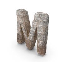 Rock Letter M PNG & PSD Images