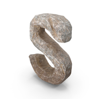 Rock Letter S PNG & PSD Images