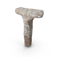 Rock Letter T PNG & PSD Images