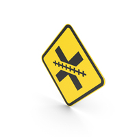 Brazilian Sign Uncontrolled Railroad Crossing PNG & PSD Images