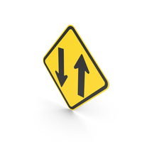 Brazilian Sign Two Way Traffic Ahead PNG & PSD Images