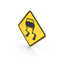 Brazilian Sign Slippery Road PNG & PSD Images