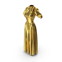 Corset Dress Gold PNG & PSD Images