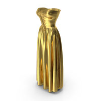 Corset With Skirt Gold PNG & PSD Images