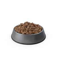 Pet Food Bowl Metal With Food PNG & PSD Images