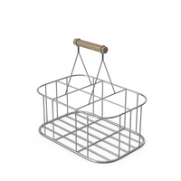 Empty Milk Bottle Carrier PNG & PSD Images