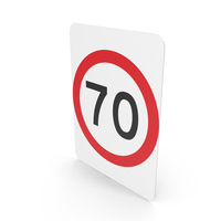 Australian Sign Speed Limit 70 PNG & PSD Images