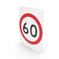 Australian Sign Speed Limit 60 PNG & PSD Images