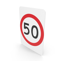 Australian Sign Speed Limit 50 PNG & PSD Images