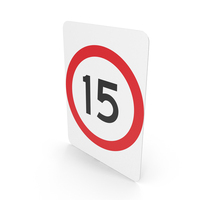 Australian Sign Speed Limit 15 PNG & PSD Images